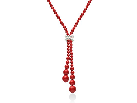 Collana Miluna Donna Terra E Mare in Corallo Perla CLD3658 - CLD3658